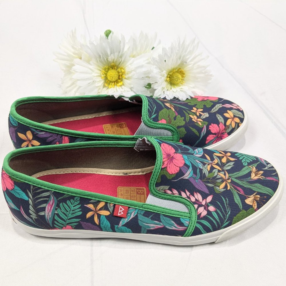 Barcelonetta Women's Floral Slip On Sneakers SZ 10 - Picture 4 of 8